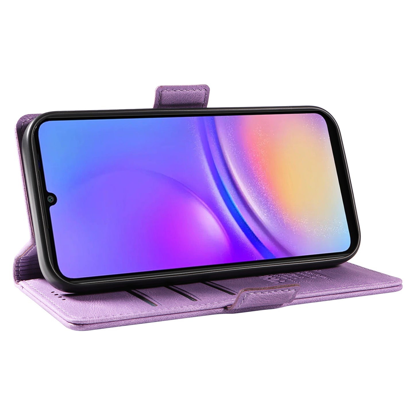 YIKATU YK-005 For Samsung Galaxy A06 Case PU Leather Wallet Phone Cover Skin Touch Feeling - Purple