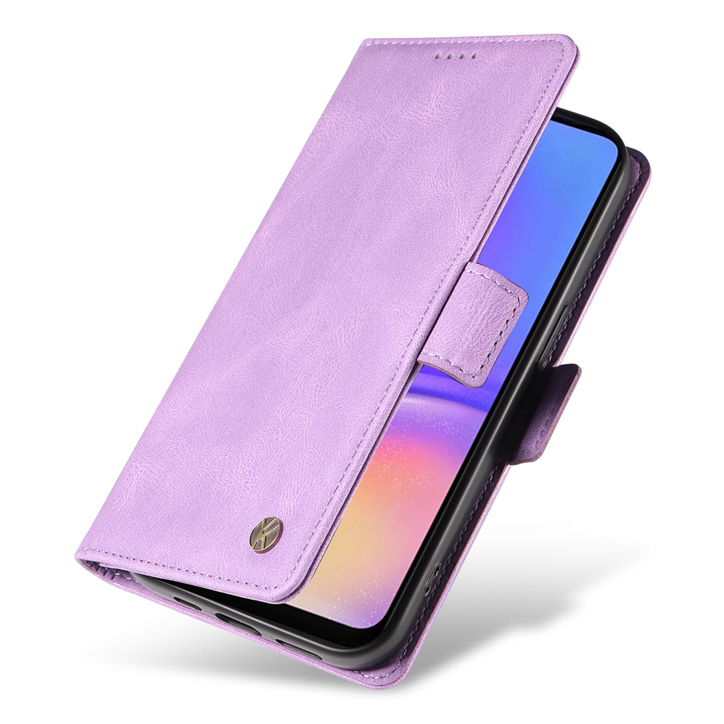 YIKATU YK-005 For Samsung Galaxy A06 Case PU Leather Wallet Phone Cover Skin Touch Feeling - Purple