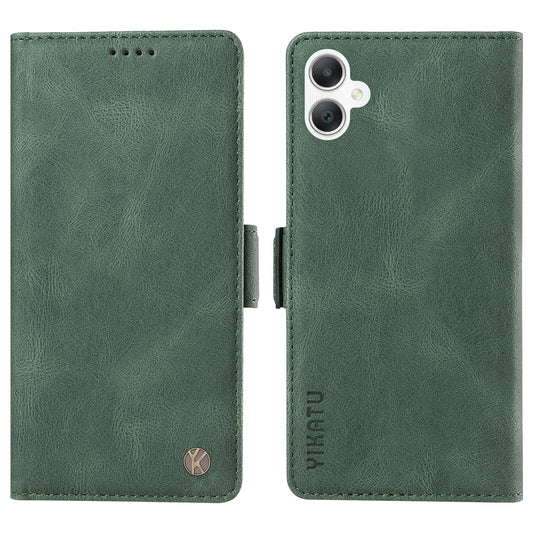 YIKATU YK-005 For Samsung Galaxy A06 Case PU Leather Wallet Phone Cover Skin Touch Feeling - Green