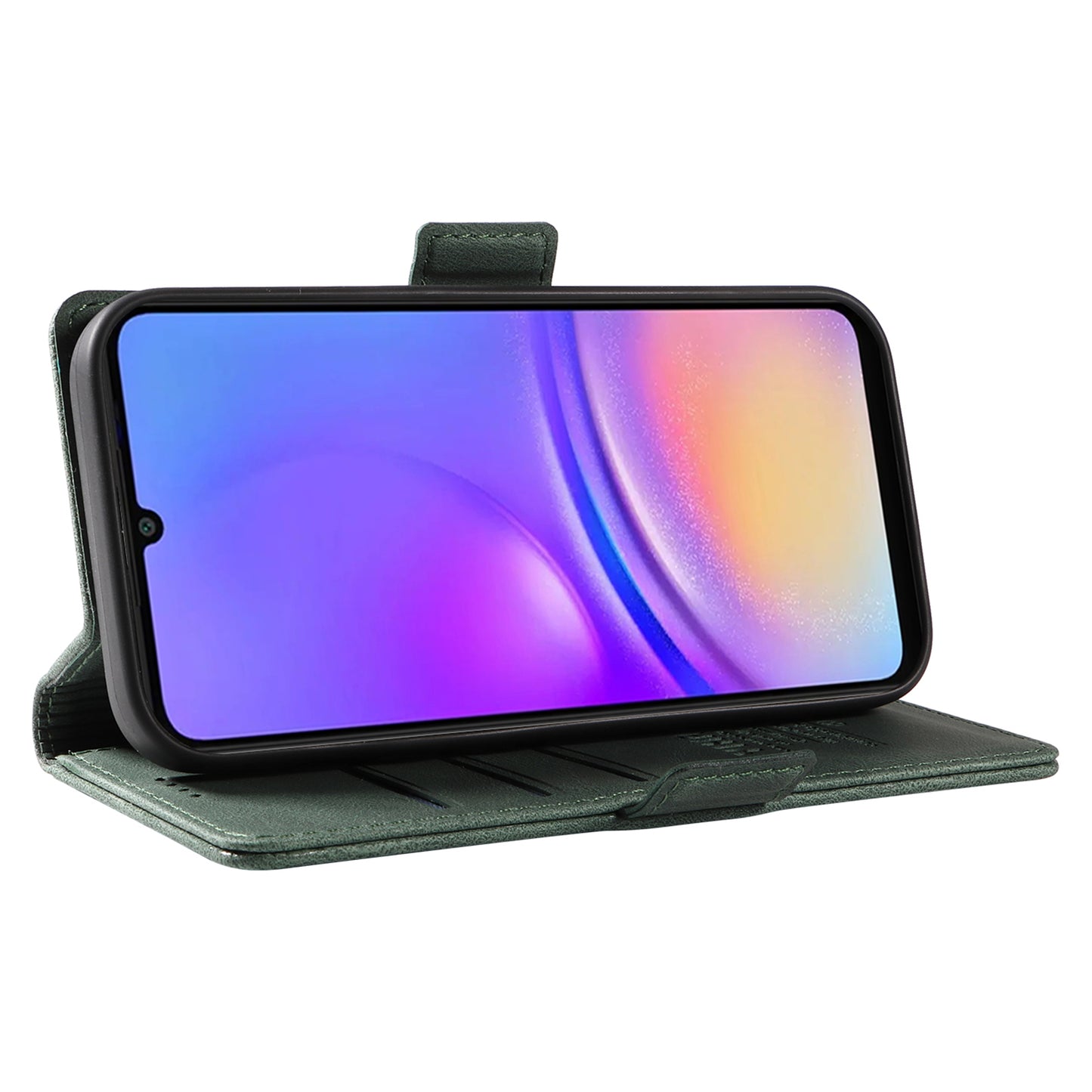 YIKATU YK-005 For Samsung Galaxy A06 Case PU Leather Wallet Phone Cover Skin Touch Feeling - Green