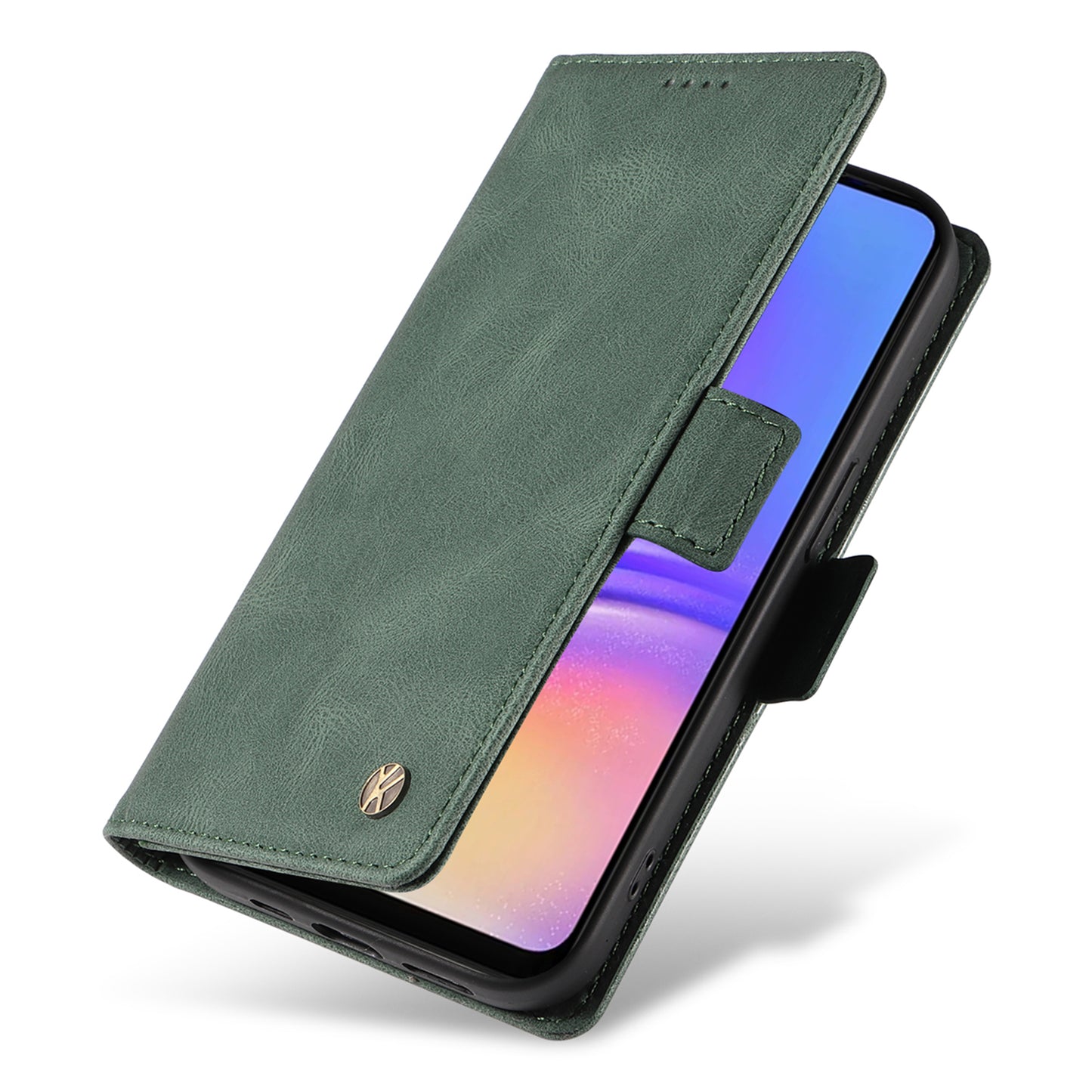 YIKATU YK-005 For Samsung Galaxy A06 Case PU Leather Wallet Phone Cover Skin Touch Feeling - Green