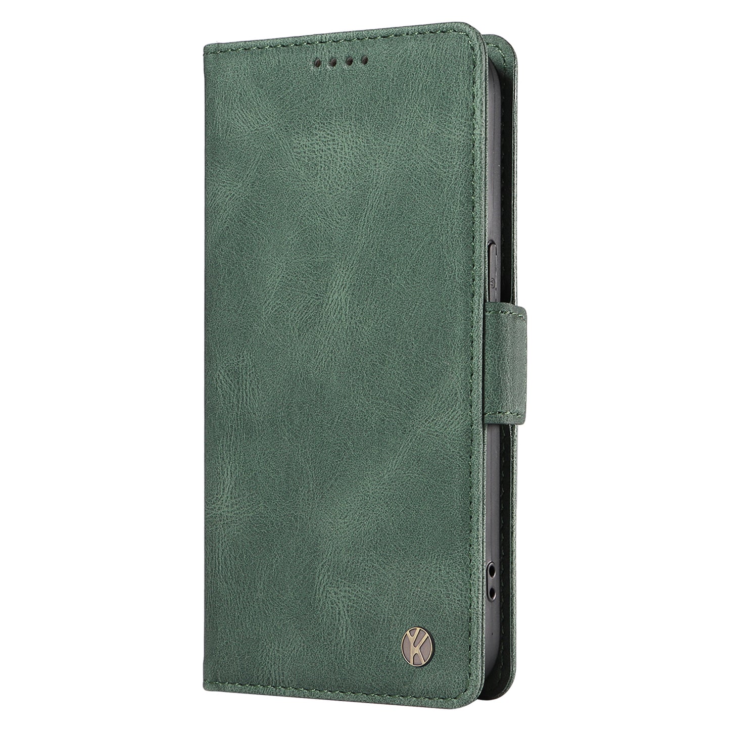YIKATU YK-005 For Samsung Galaxy A06 Case PU Leather Wallet Phone Cover Skin Touch Feeling - Green