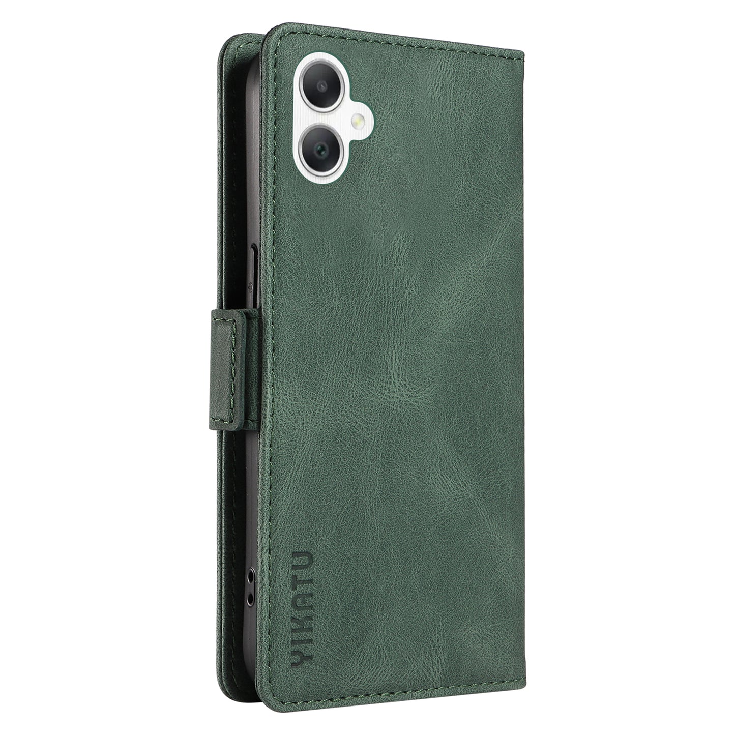 YIKATU YK-005 For Samsung Galaxy A06 Case PU Leather Wallet Phone Cover Skin Touch Feeling - Green