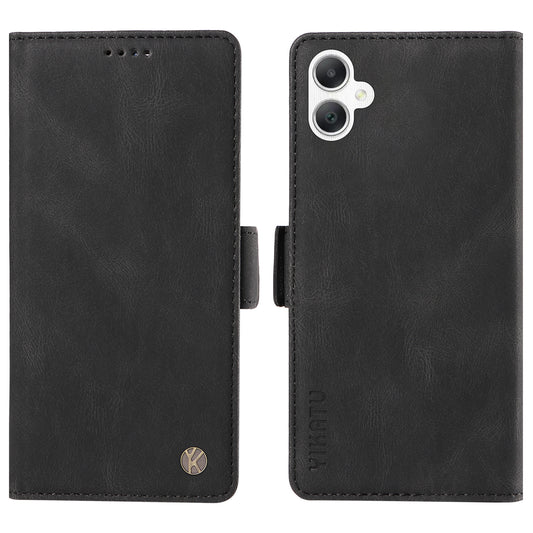 YIKATU YK-005 For Samsung Galaxy A06 Case PU Leather Wallet Phone Cover Skin Touch Feeling - Black