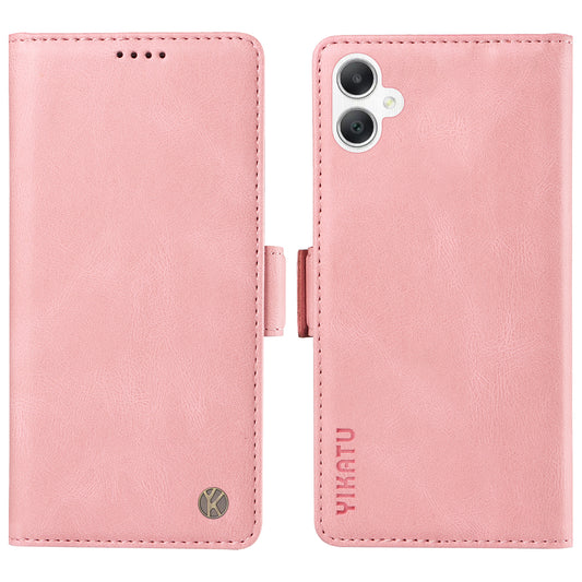 YIKATU YK-005 For Samsung Galaxy A06 Case PU Leather Wallet Phone Cover Skin Touch Feeling - Pink