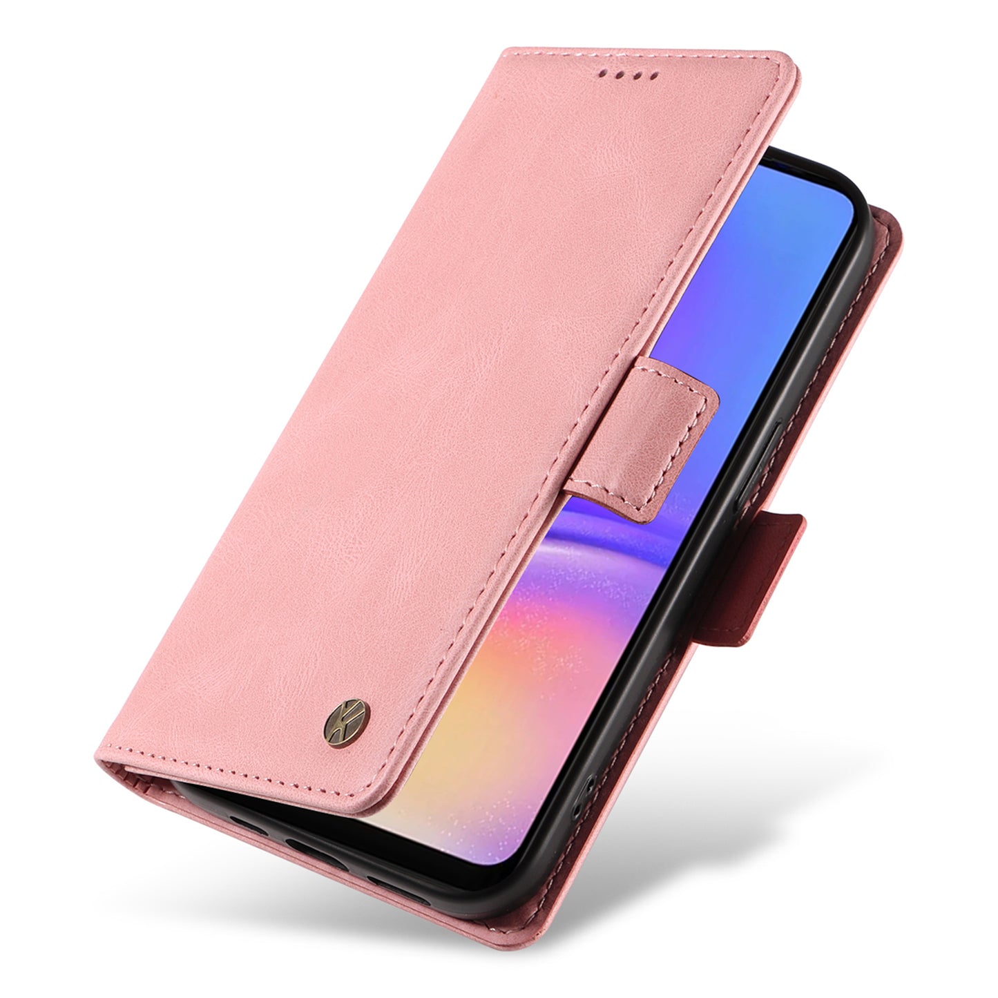 YIKATU YK-005 For Samsung Galaxy A06 Case PU Leather Wallet Phone Cover Skin Touch Feeling - Pink