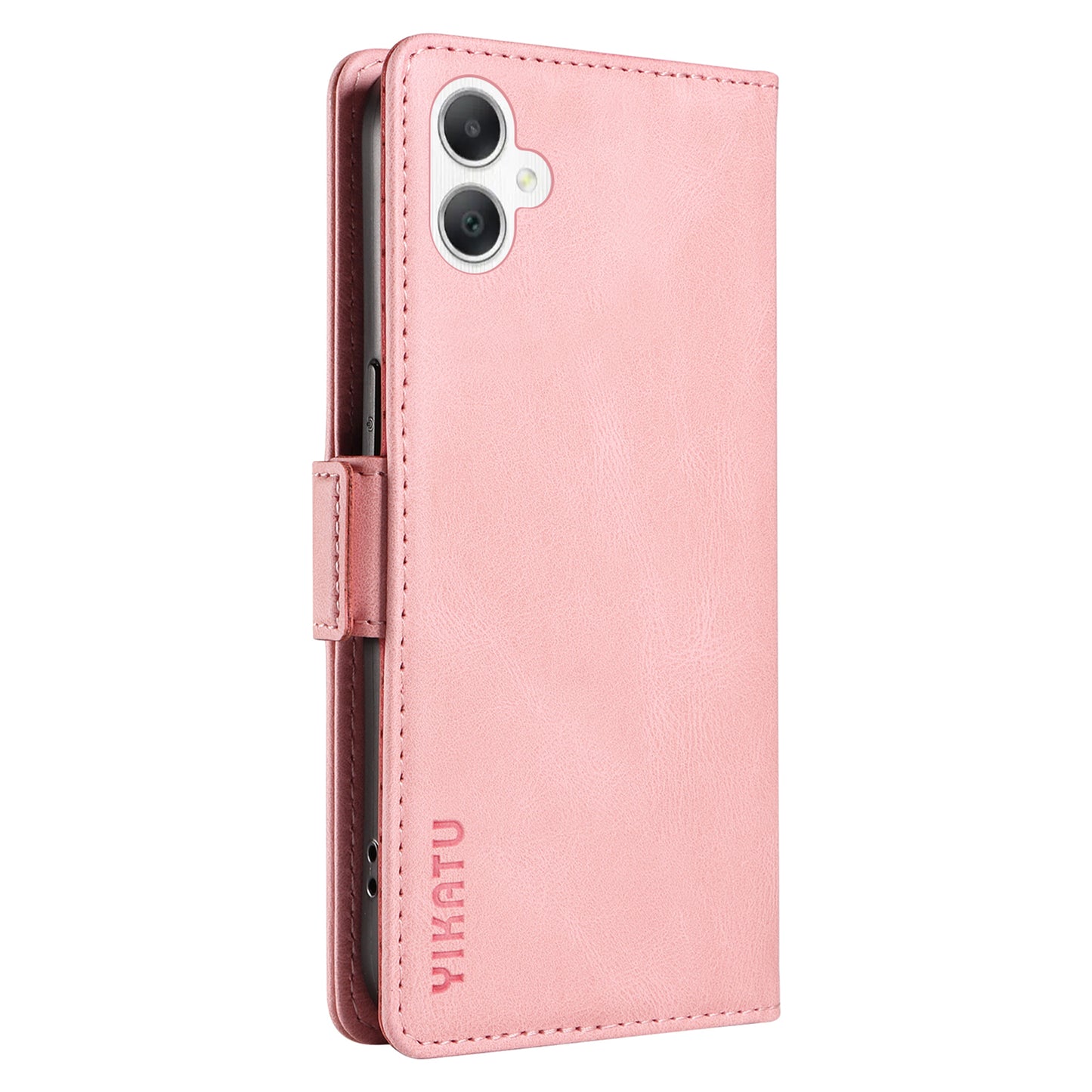 YIKATU YK-005 For Samsung Galaxy A06 Case PU Leather Wallet Phone Cover Skin Touch Feeling - Pink