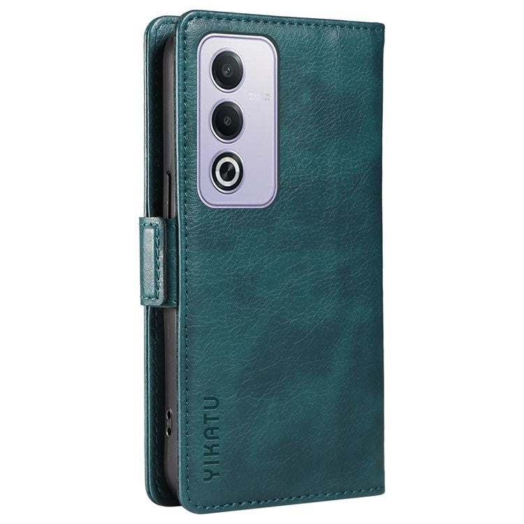 YIKATU YK-007 For Oppo A3 Pro (Global) 5G Case Side Buckle PU Leather Phone Cover Litchi Texture - Blue