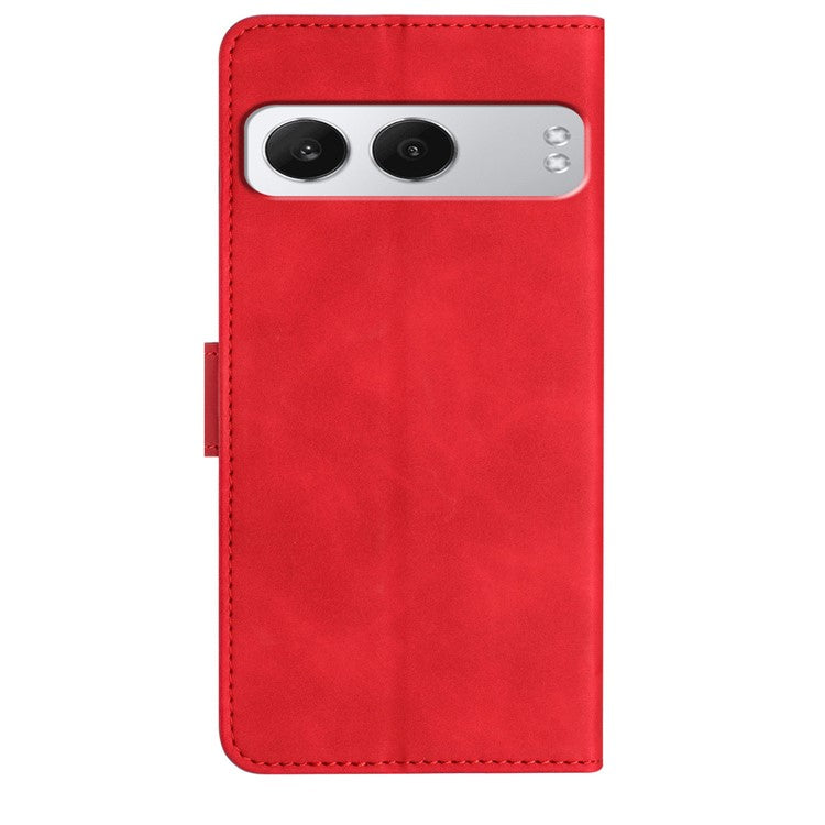 For OnePlus Nord 4 Case Imprinted Butterfly Leather Wallet Phone Cover - Red