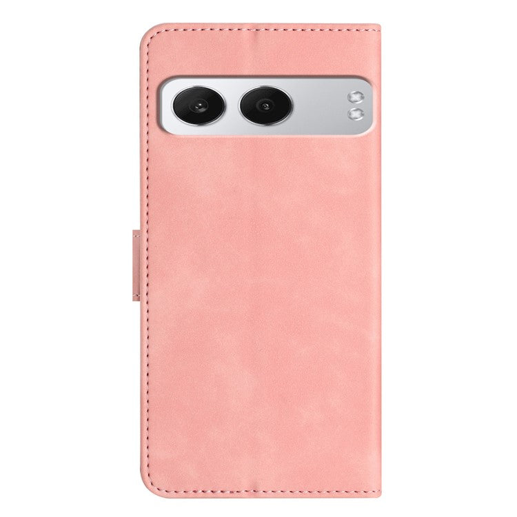 For OnePlus Nord 4 Case Imprinted Butterfly Leather Wallet Phone Cover - Pink
