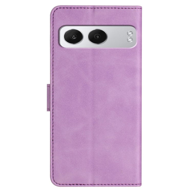 For OnePlus Nord 4 Case Imprinted Butterfly Leather Wallet Phone Cover - Purple