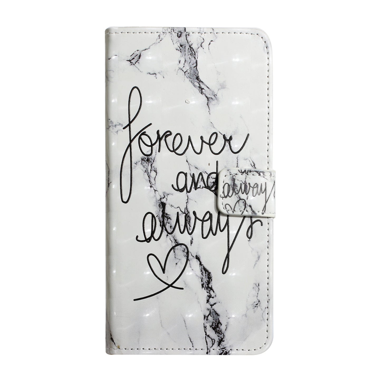 For Samsung Galaxy A16 5G / A16 4G Case 3D Creative Pattern PU Leather Stand Phone Cover - Forever and Always