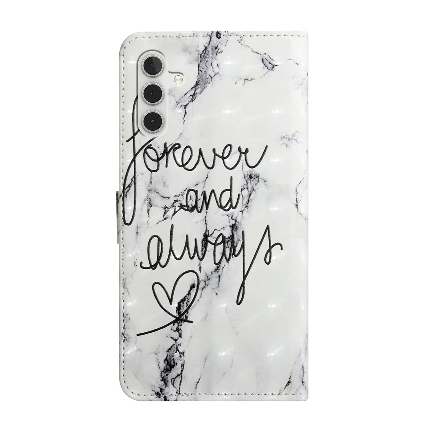 For Samsung Galaxy A16 5G / A16 4G Case 3D Creative Pattern PU Leather Stand Phone Cover - Forever and Always