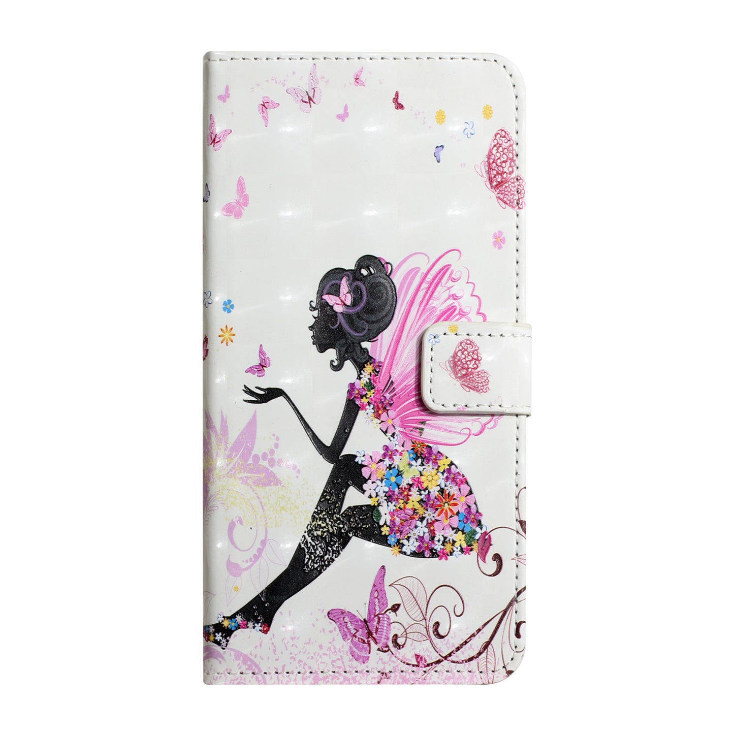 For Samsung Galaxy A16 5G / A16 4G Case 3D Creative Pattern PU Leather Stand Phone Cover - Girl