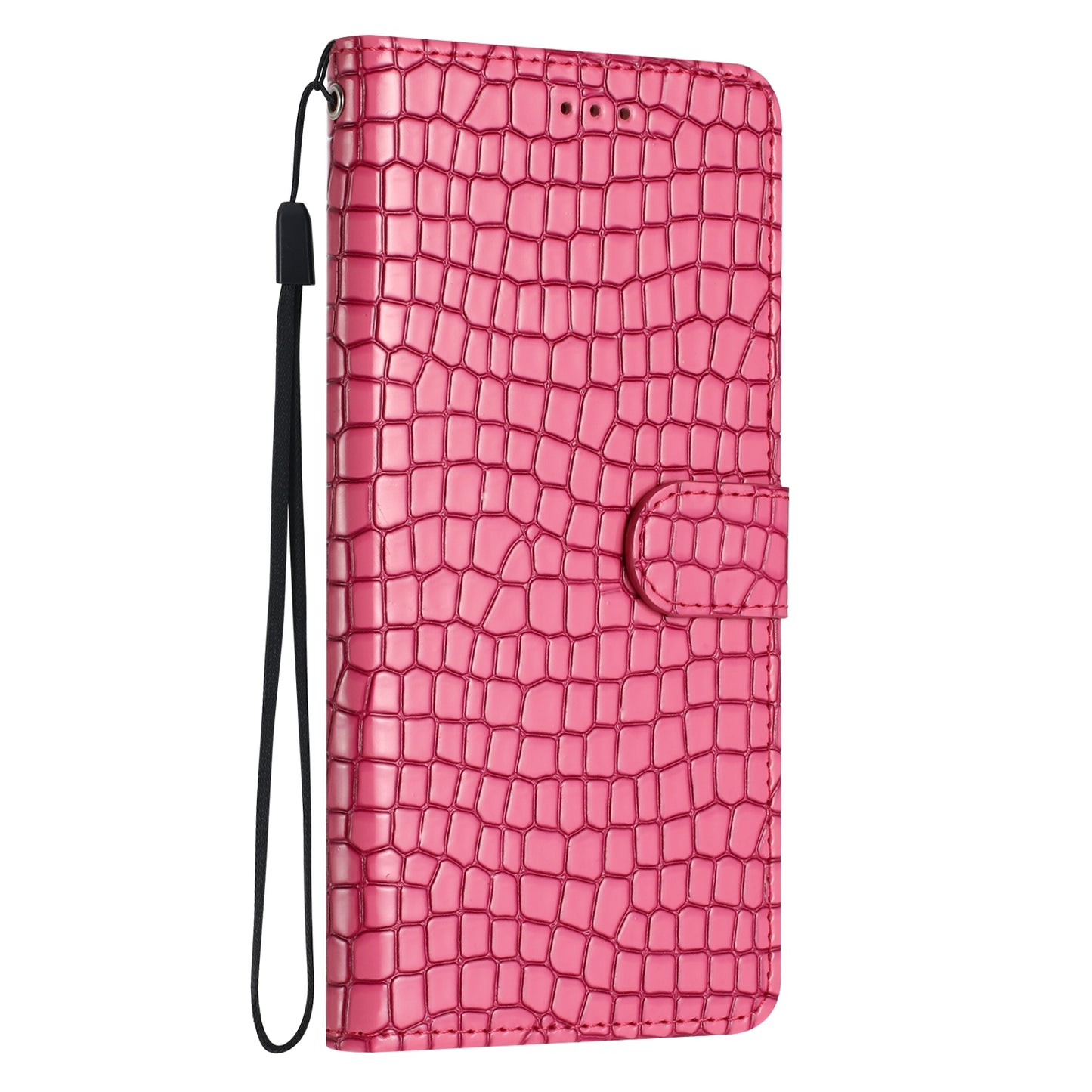 For Samsung Galaxy A16 5G / A16 4G Case Classic Crocodile Pattern PU Leather Phone Cover - Rose
