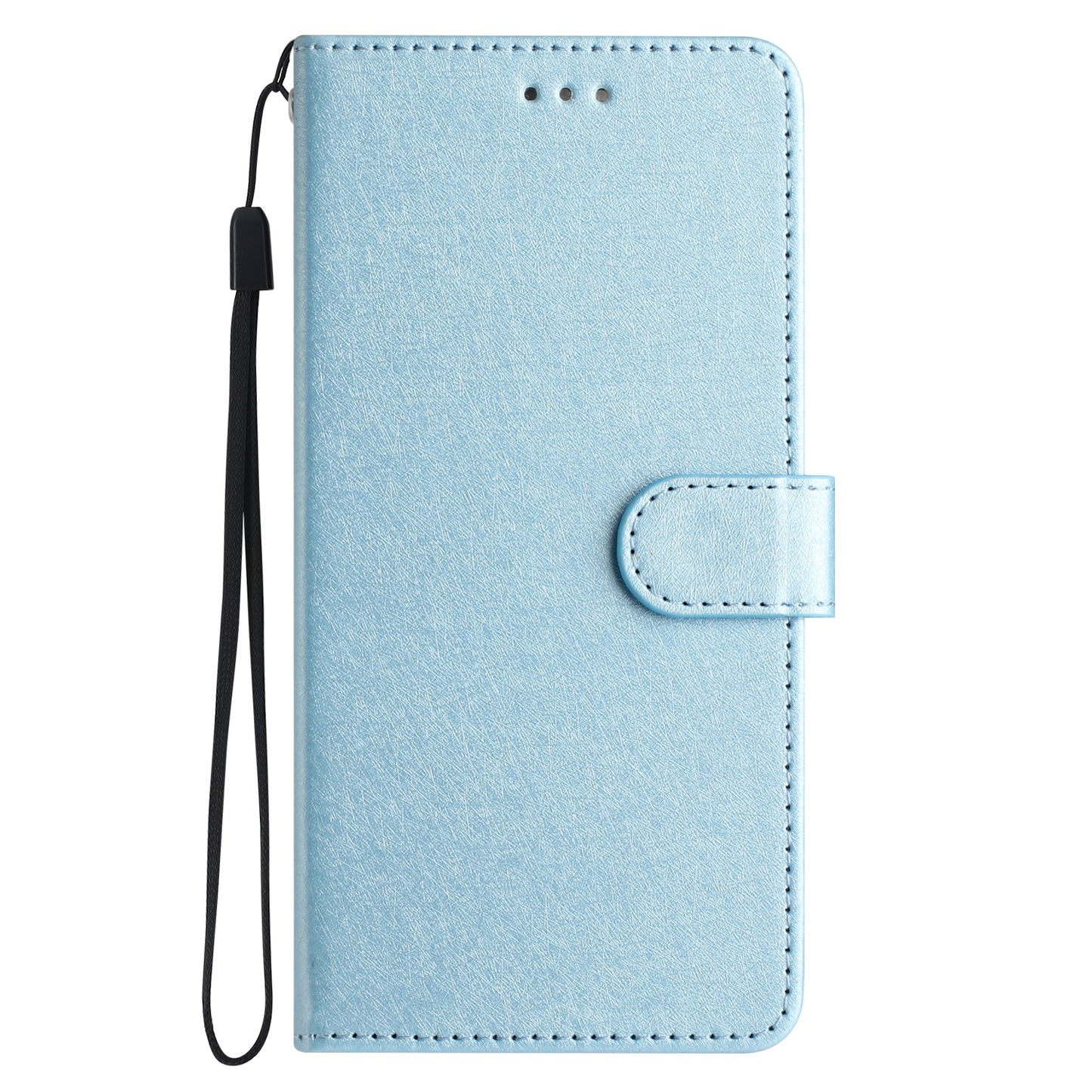 For Samsung Galaxy A16 5G / A16 4G Wallet Case Leather Folio Phone Cover Magnetic Clasp - Sky Blue