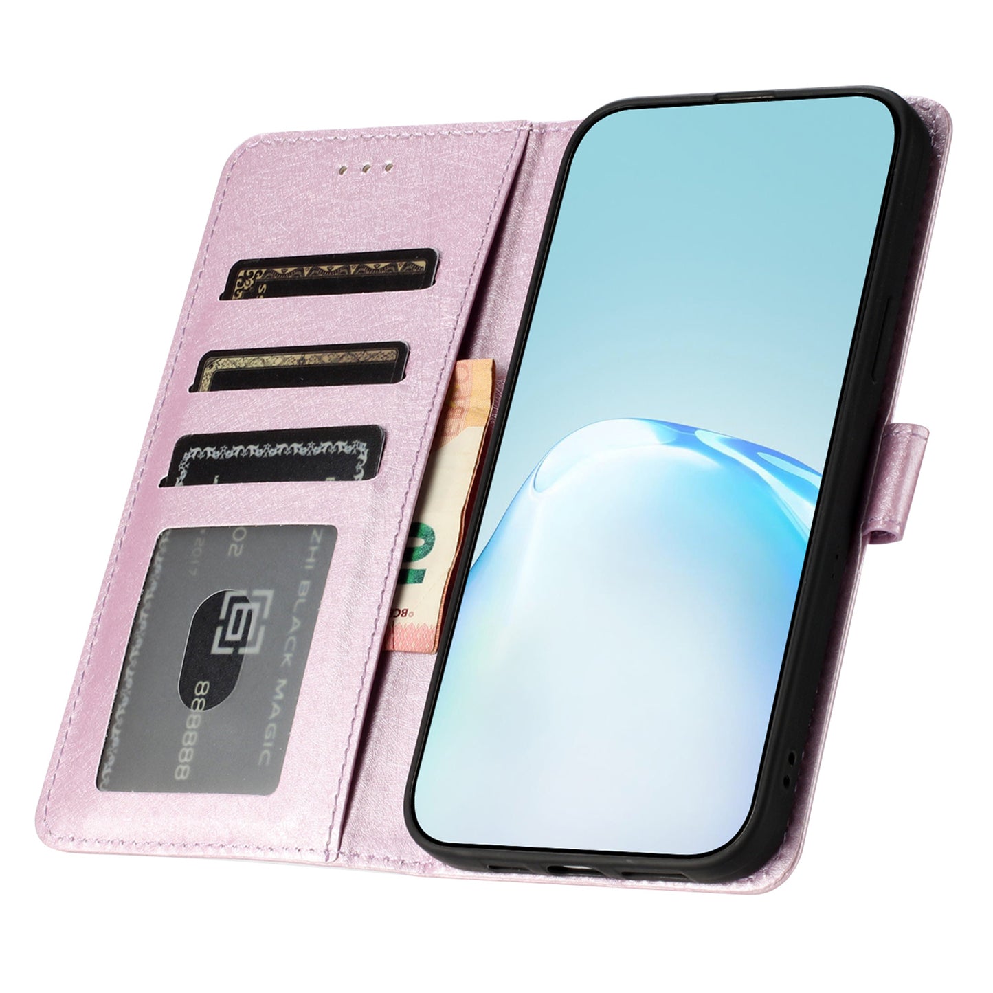 For Samsung Galaxy A16 5G / A16 4G Wallet Case Leather Folio Phone Cover Magnetic Clasp - Light Purple