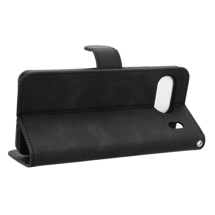 For OnePlus Nord 4 Leather Case Skin-Feel Anti-Drop Wallet Flip Phone Cover - Black