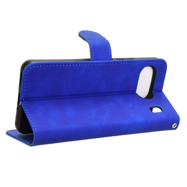 For OnePlus Nord 4 Leather Case Skin-Feel Anti-Drop Wallet Flip Phone Cover - Blue