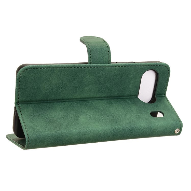 For OnePlus Nord 4 Leather Case Skin-Feel Anti-Drop Wallet Flip Phone Cover - Green