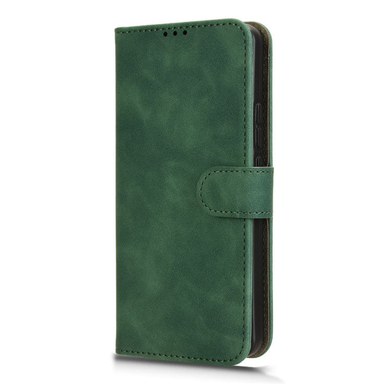 For OnePlus Nord 4 Leather Case Skin-Feel Anti-Drop Wallet Flip Phone Cover - Green