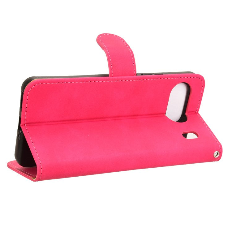 For OnePlus Nord 4 Leather Case Skin-Feel Anti-Drop Wallet Flip Phone Cover - Rose