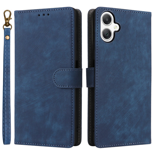 For Samsung Galaxy A06 Wallet Case RFID Blocking PU Leather Cover Stand View - Blue