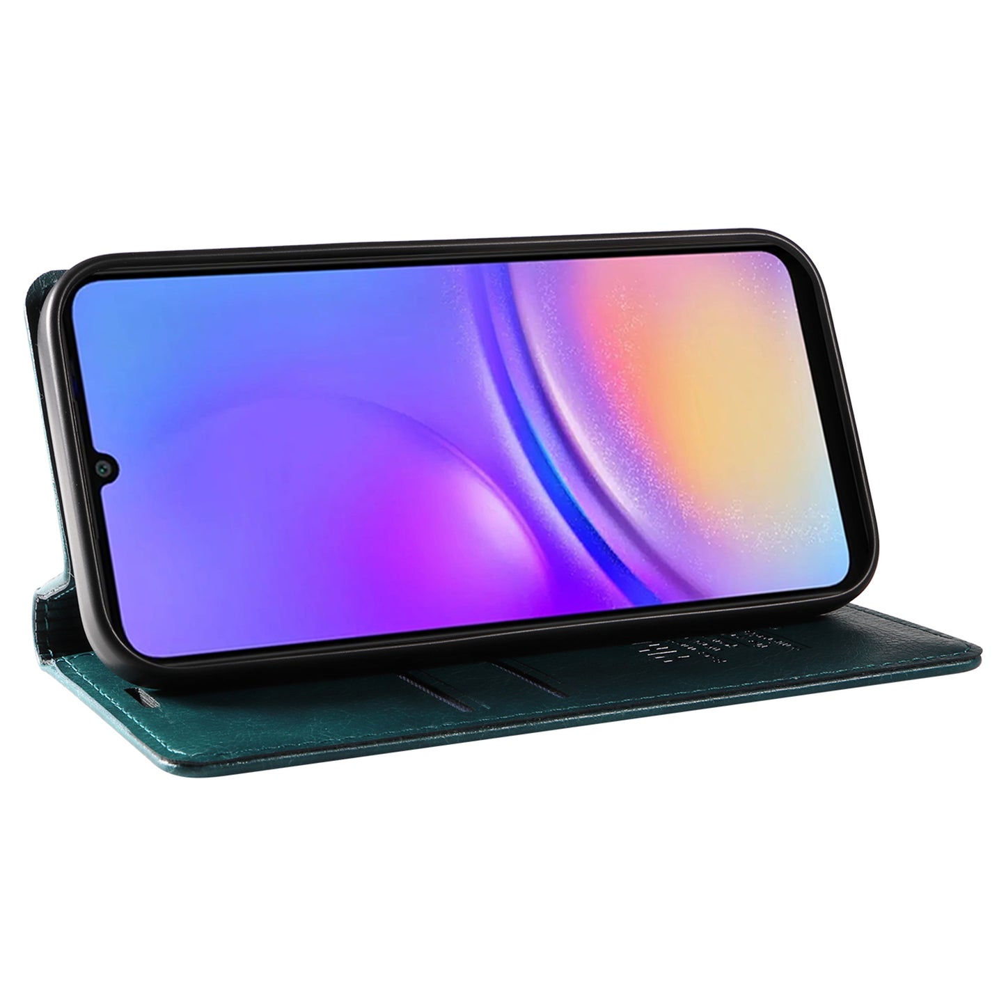 YIKATU YK-006 For Samsung Galaxy A06 Case Wallet Litchi Grain Leather Phone Cover Magnetic Auto-Absorbed - Blue