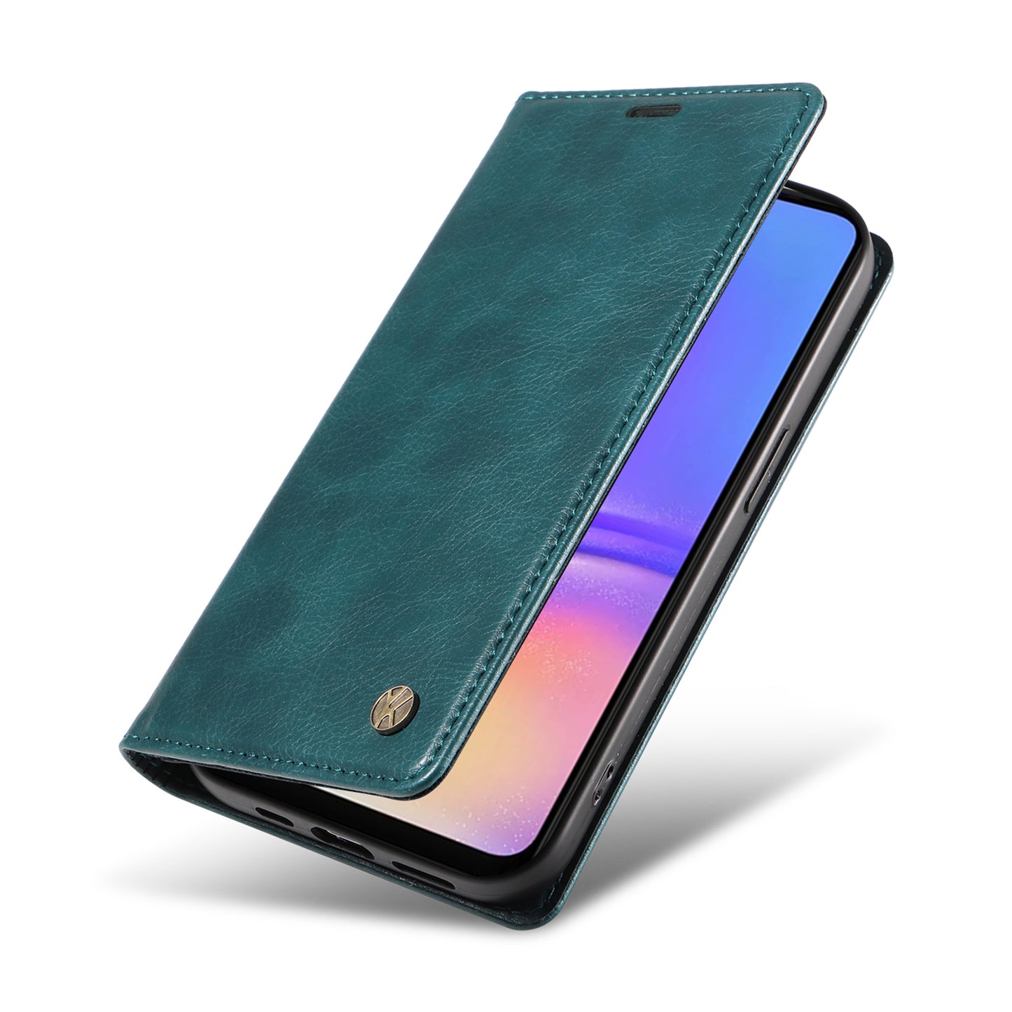 YIKATU YK-006 For Samsung Galaxy A06 Case Wallet Litchi Grain Leather Phone Cover Magnetic Auto-Absorbed - Blue
