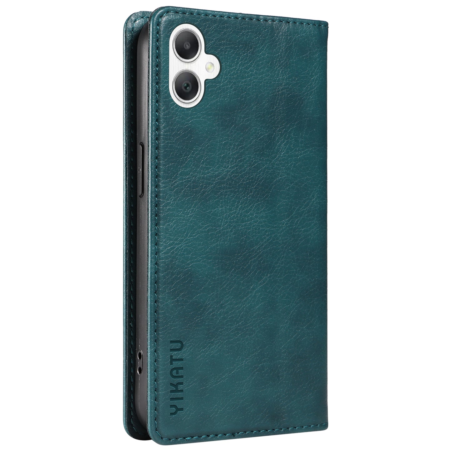 YIKATU YK-006 For Samsung Galaxy A06 Case Wallet Litchi Grain Leather Phone Cover Magnetic Auto-Absorbed - Blue