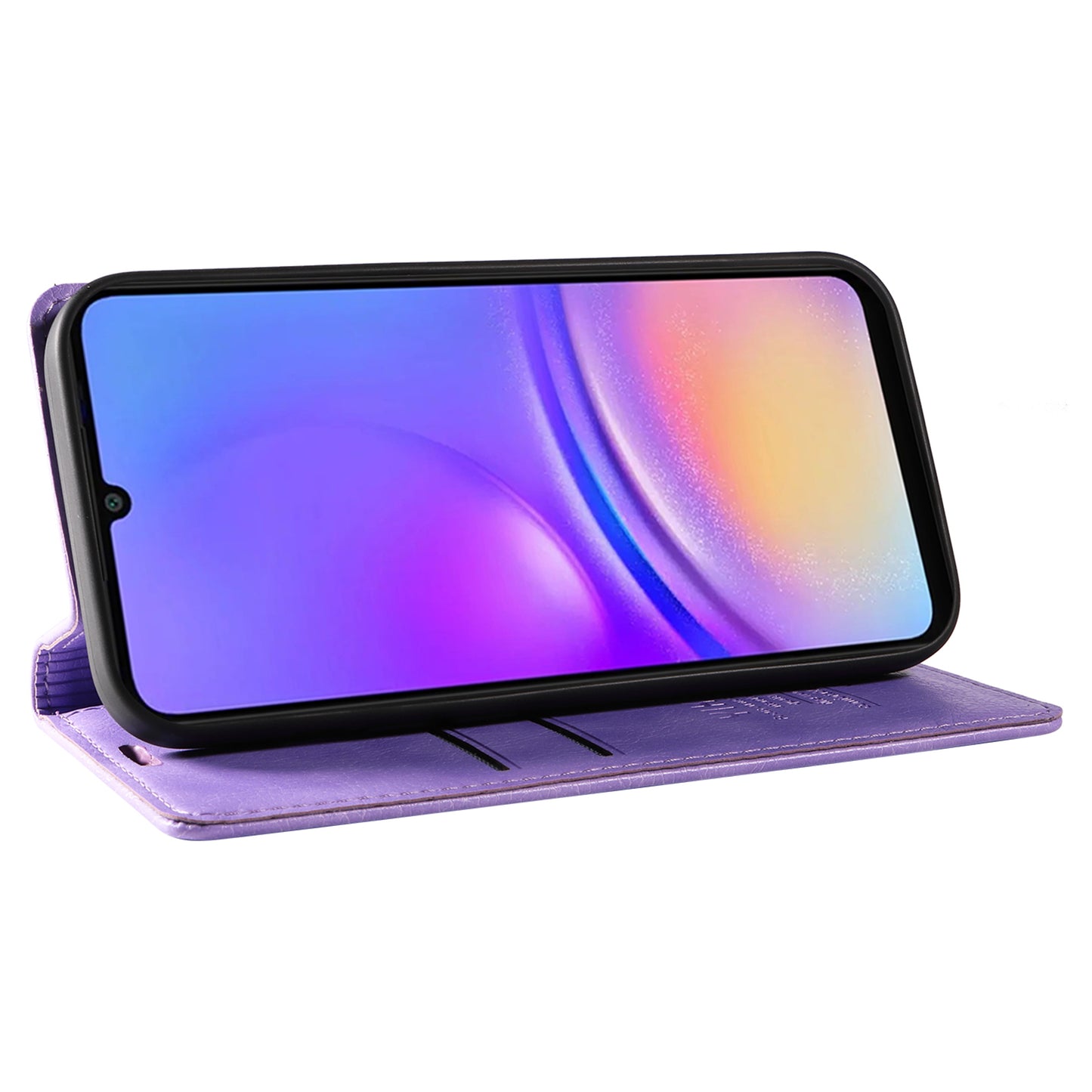 YIKATU YK-006 For Samsung Galaxy A06 Case Wallet Litchi Grain Leather Phone Cover Magnetic Auto-Absorbed - Purple