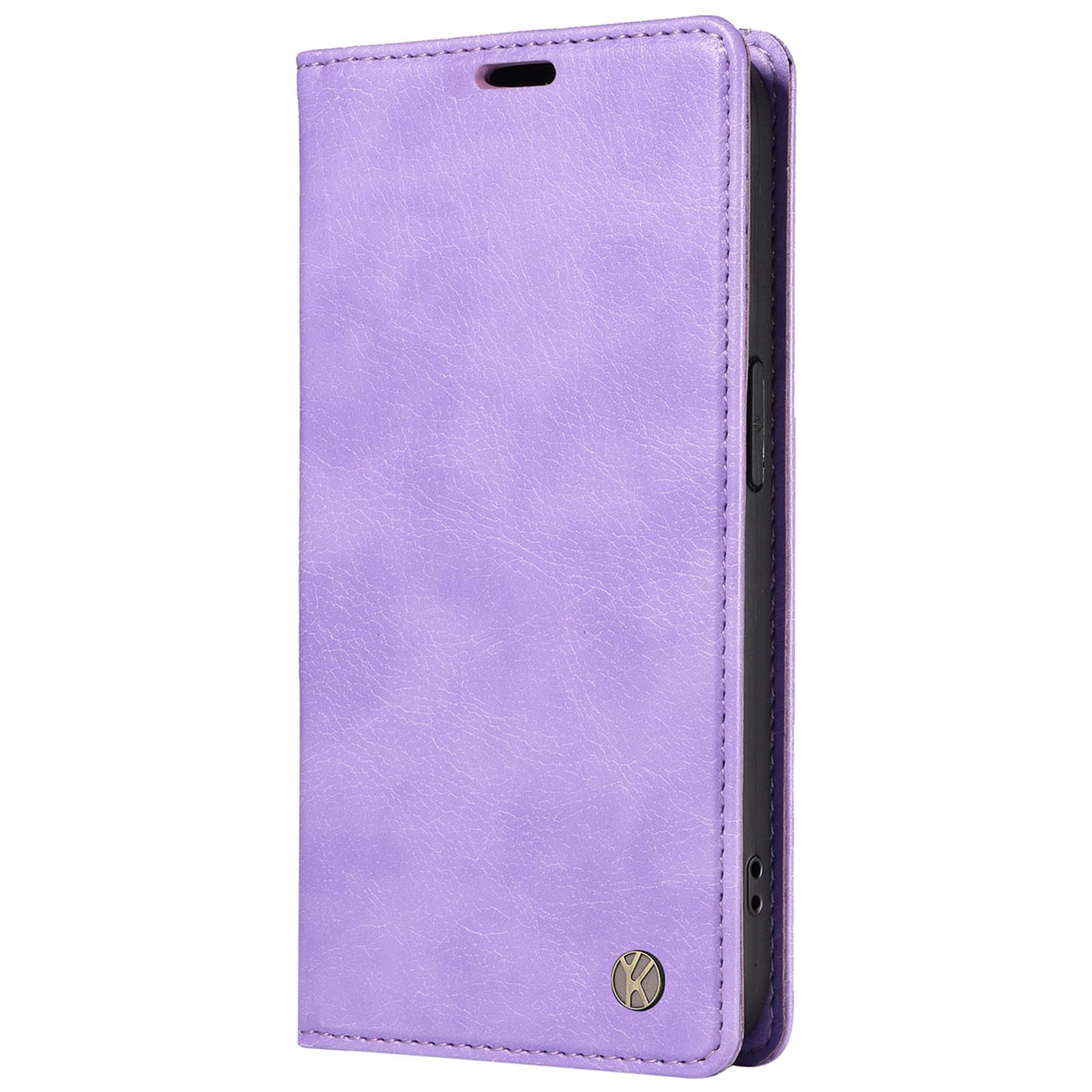 YIKATU YK-006 For Samsung Galaxy A06 Case Wallet Litchi Grain Leather Phone Cover Magnetic Auto-Absorbed - Purple