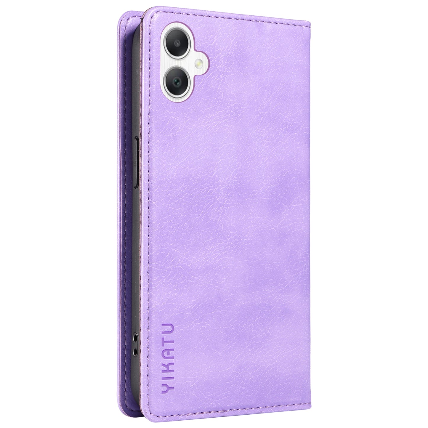 YIKATU YK-006 For Samsung Galaxy A06 Case Wallet Litchi Grain Leather Phone Cover Magnetic Auto-Absorbed - Purple