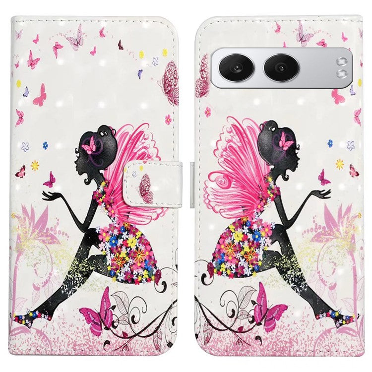 For OnePlus Nord 4 Case 3D Creative Pattern PU Leather Stand Phone Cover - Girl