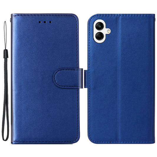 For Samsung Galaxy A06 Case PU Leather Flip Phone Cover Wallet Card Slot Holder - Blue