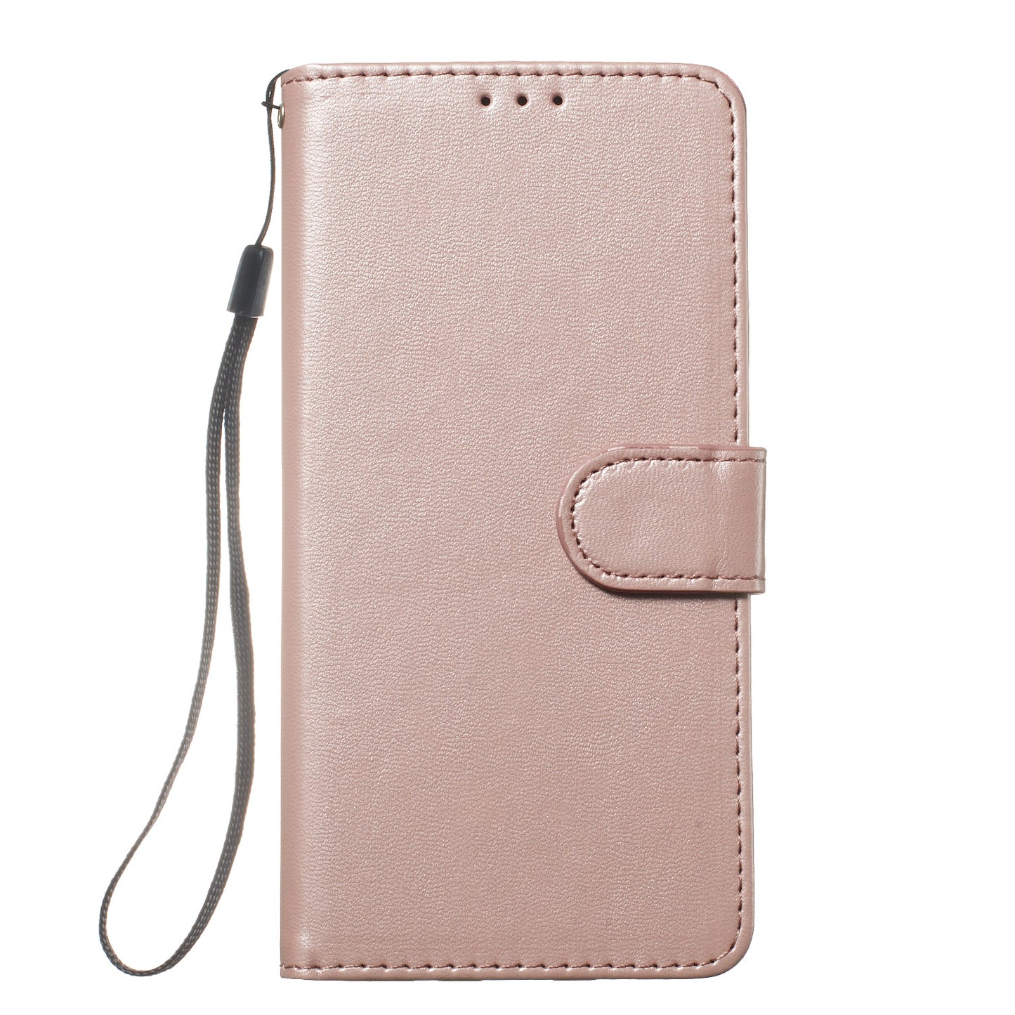 For Samsung Galaxy A06 Case PU Leather Flip Phone Cover Wallet Card Slot Holder - Rose Gold