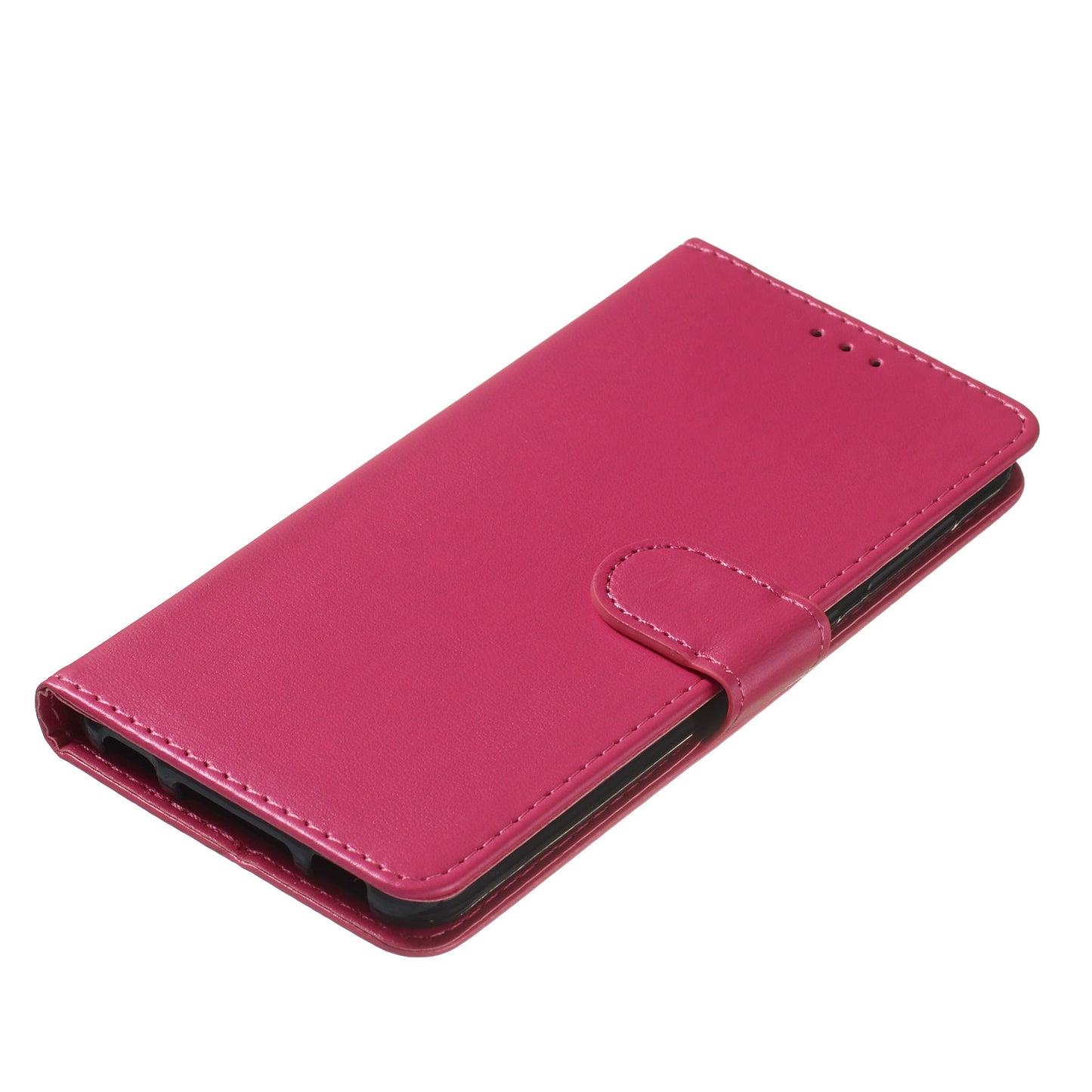 For Samsung Galaxy A06 Case PU Leather Flip Phone Cover Wallet Card Slot Holder - Rose