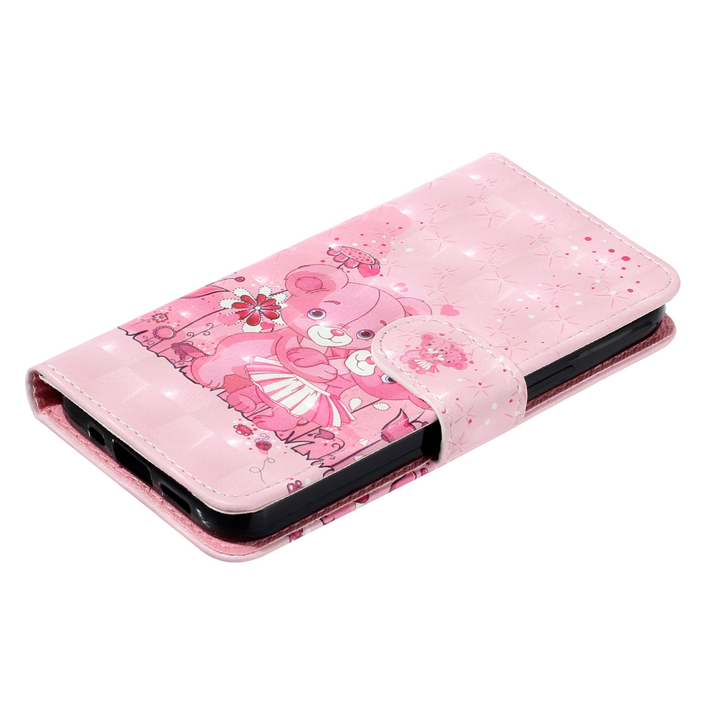 For Samsung Galaxy A06 Case 3D Pattern Printed Phone Leather Phone Cover - Bears
