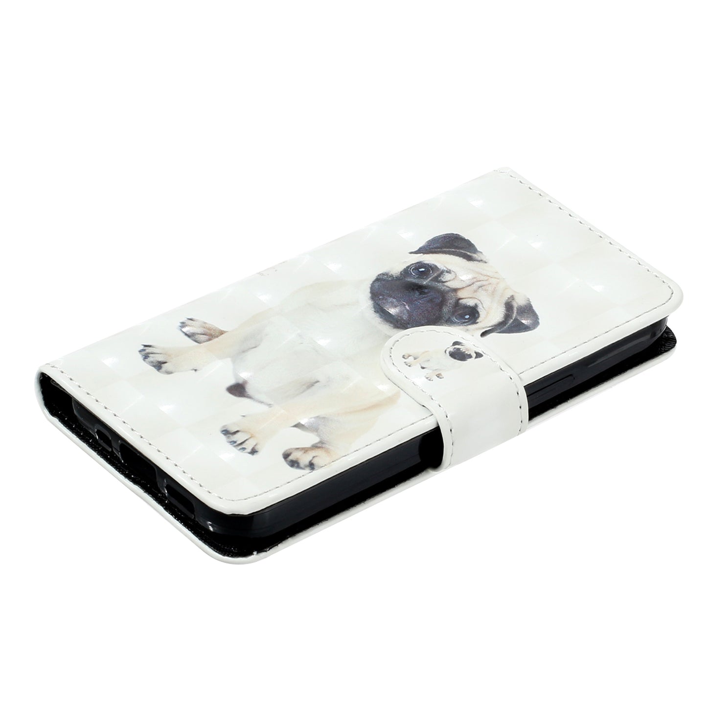 For Samsung Galaxy A06 Case 3D Pattern Printed Phone Leather Phone Cover - Dog