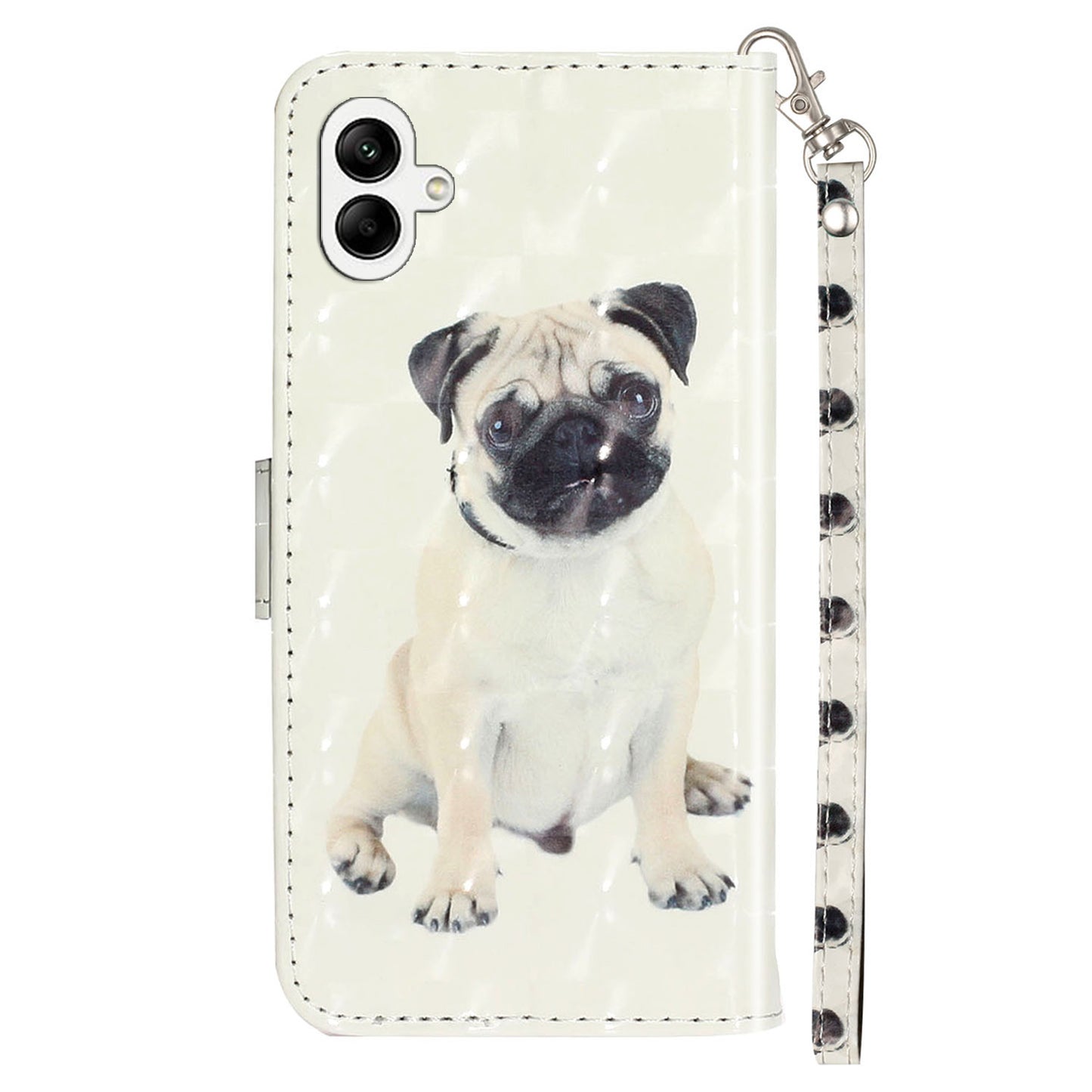 For Samsung Galaxy A06 Case 3D Pattern Printed Phone Leather Phone Cover - Dog