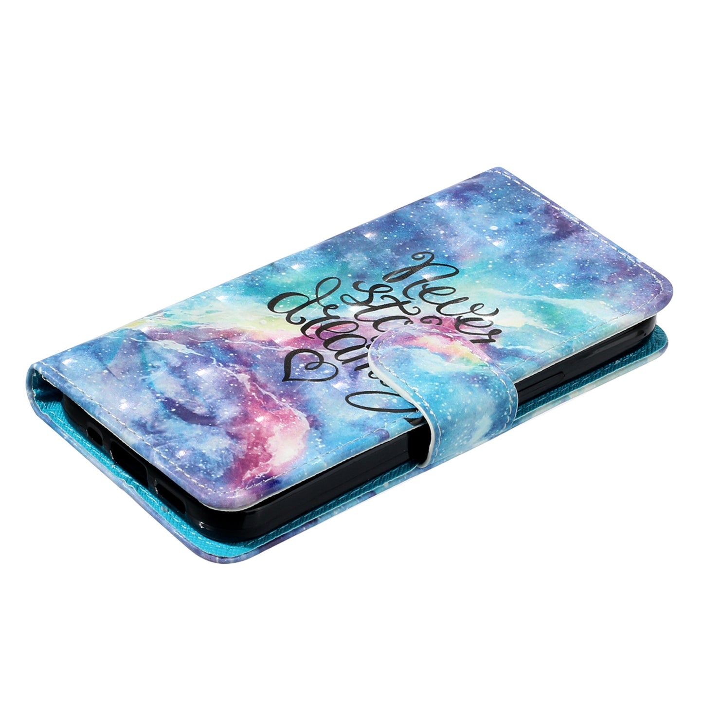 For Samsung Galaxy A06 Case 3D Pattern Printed Phone Leather Phone Cover - Starry Sky
