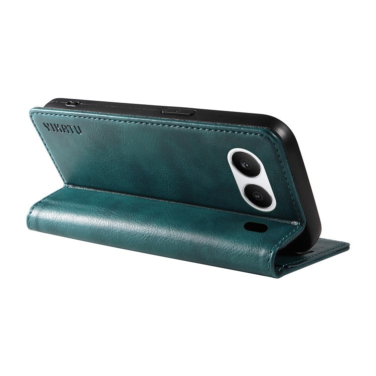 YIKATU YK-006 For OnePlus Nord 4 Case Wallet Litchi Grain Leather Phone Cover Magnetic Auto-Absorbed - Blue