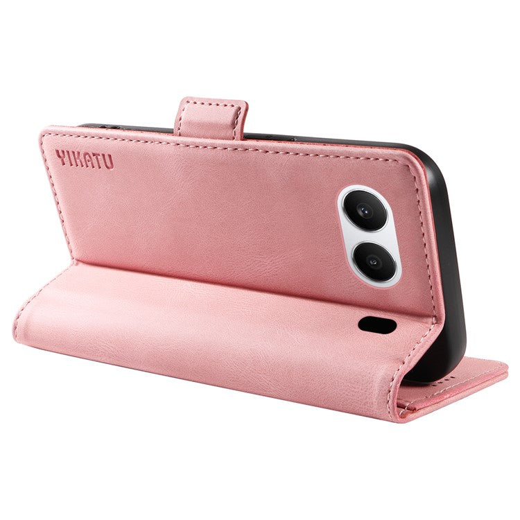 YIKATU YK-005 For OnePlus Nord 4 Case PU Leather Wallet Phone Cover Skin Touch Feeling - Pink