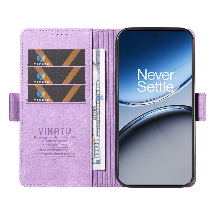 YIKATU YK-005 For OnePlus Nord 4 Case PU Leather Wallet Phone Cover Skin Touch Feeling - Purple