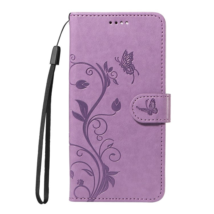 For OnePlus Nord 4 Case Flower Pattern PU Leather Wallet Phone Cover - Light Purple