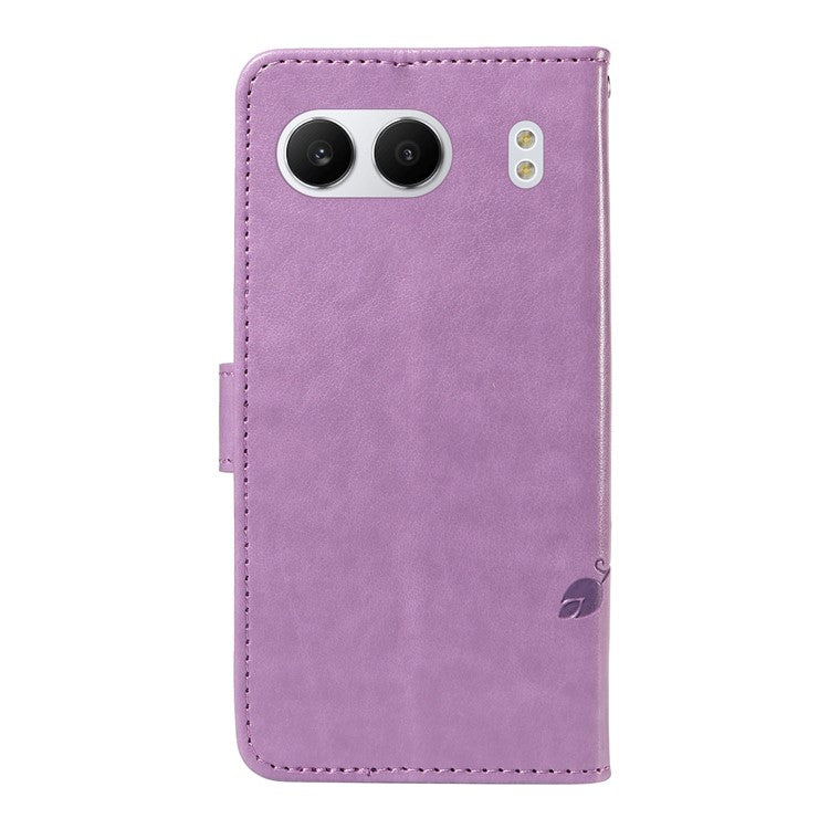 For OnePlus Nord 4 Case Flower Pattern PU Leather Wallet Phone Cover - Light Purple