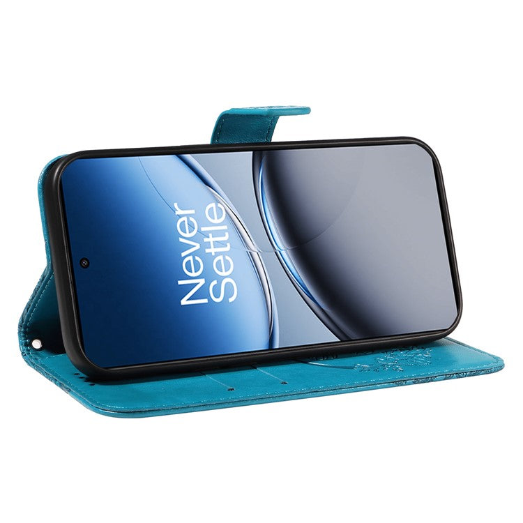 For OnePlus Nord 4 Case Butterfly Pattern Leather Wallet Flip Phone Cover - Blue