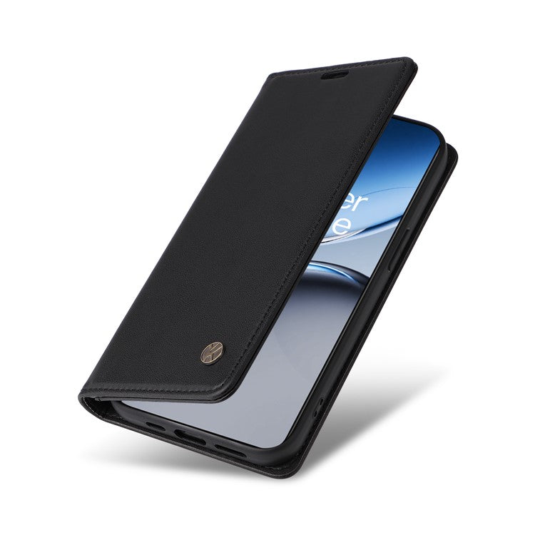 YIKATU YK-001 For OnePlus Nord 4 Case Stand Leather Phone Cover Strong Magnetic Closure - Black