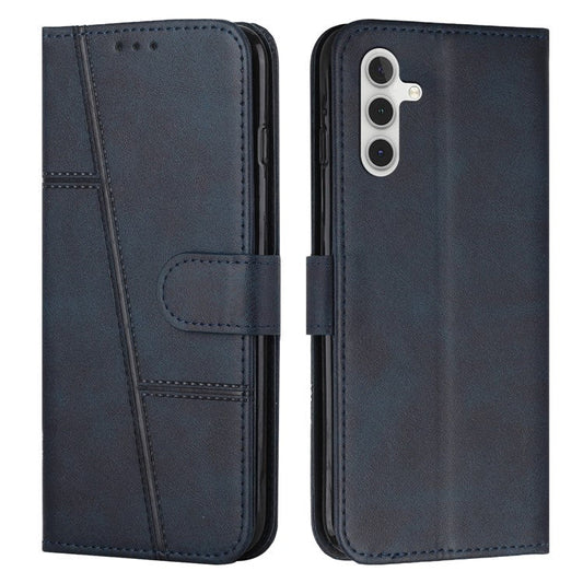 For Samsung Galaxy M35 5G Case Stand Flip Protective Leather Phone Cover - Sapphire