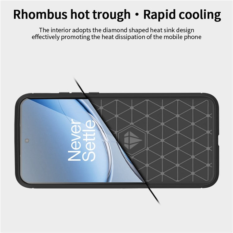 MOFI JK TPU Series-1 For OnePlus Nord 4 Case Carbon Fiber Texture TPU Soft Phone Cover - Blue
